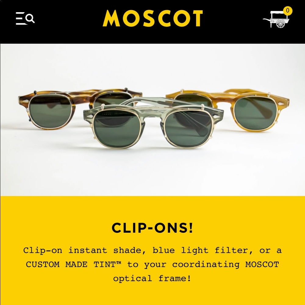 Moscot Cliptosh for Clemtosh glasses.